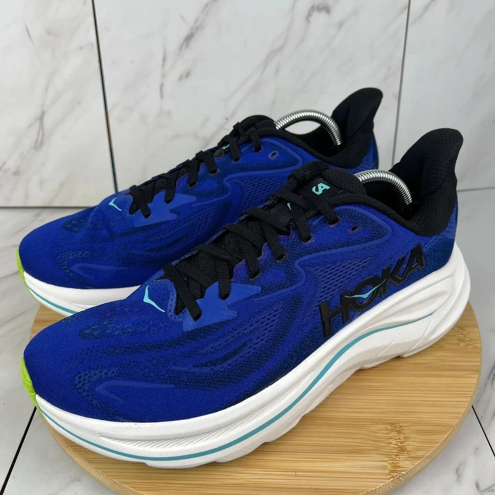 Hoka One Clifton 10 Mens Size 11 D Night Sky Midnight Blue Running Shoes 1162030 - Picture 3 of 12